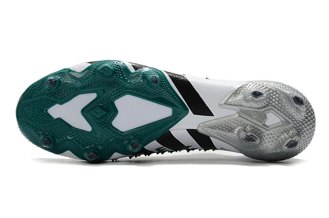 Chuteira Campo Adidas Predator Freak .1 FG White and Green - Cano Alto