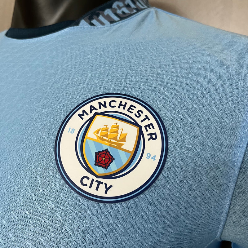 Camisa I Manchester City 23/24 - Jogador / Manga Longa