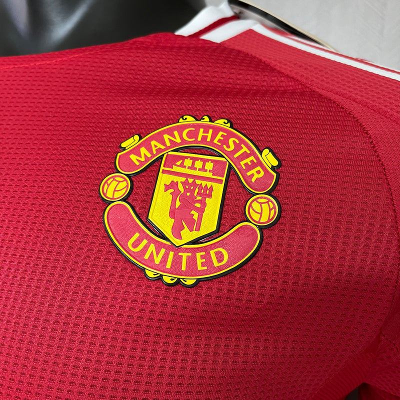 Camisa I Manchester United 24/25 - Jogador / Manga Longa