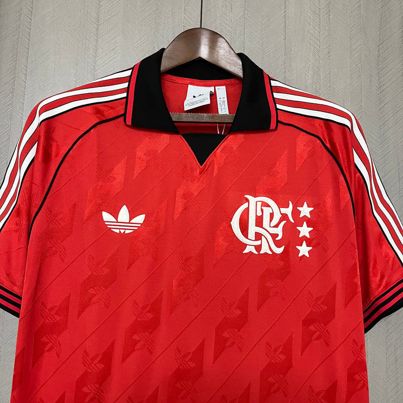 Camisa Flamengo "Lifestyler" LFSTLR Adidas 2024 - Vermelho