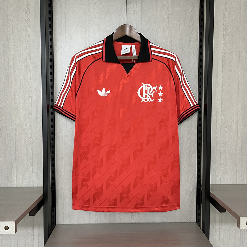 Camisa Flamengo "Lifestyler" LFSTLR Adidas 2024 - Vermelho