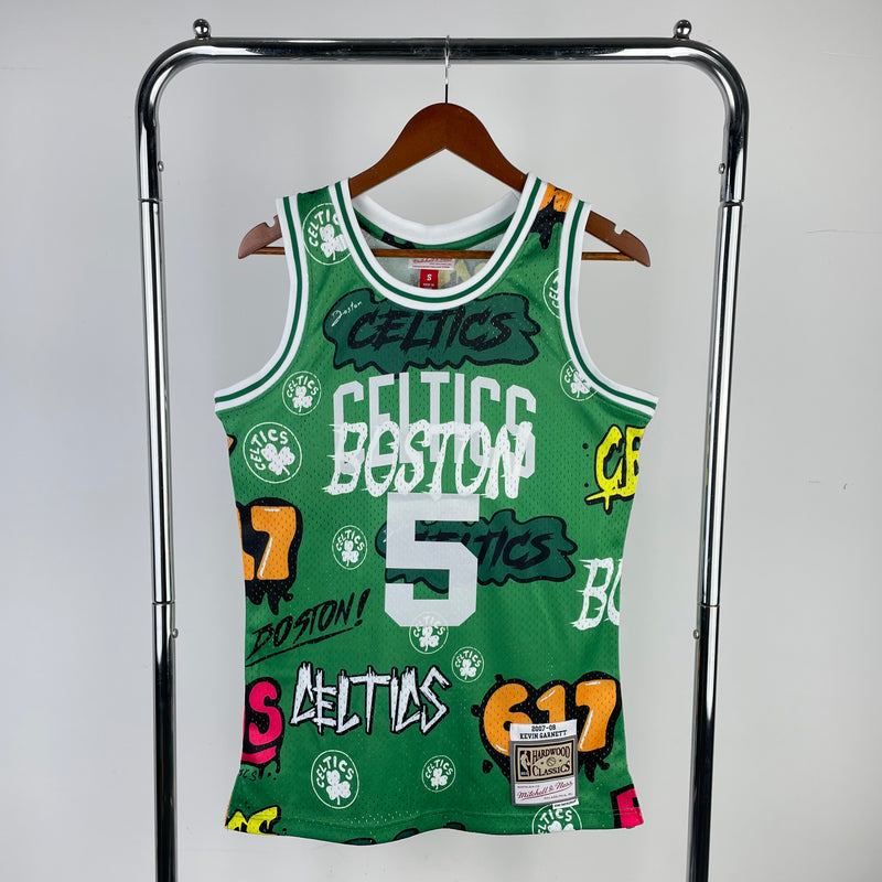 Boston Celtics Hardwood Classics 2007/08 - GARNETT - Mitchell & Ness