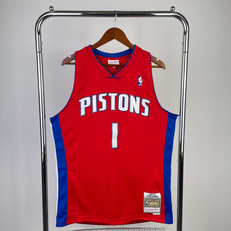 Detroit Pistons Hardwood Classics 2008/09 - IVERSON - Mitchell & Ness