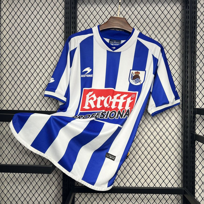 Camisa Real Sociedad - Retrô 2002/03 Astore