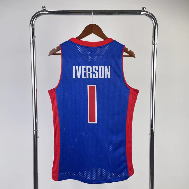 Detroit Pistons Hardwood Classics 2008/09 - IVERSON - Mitchell & Ness