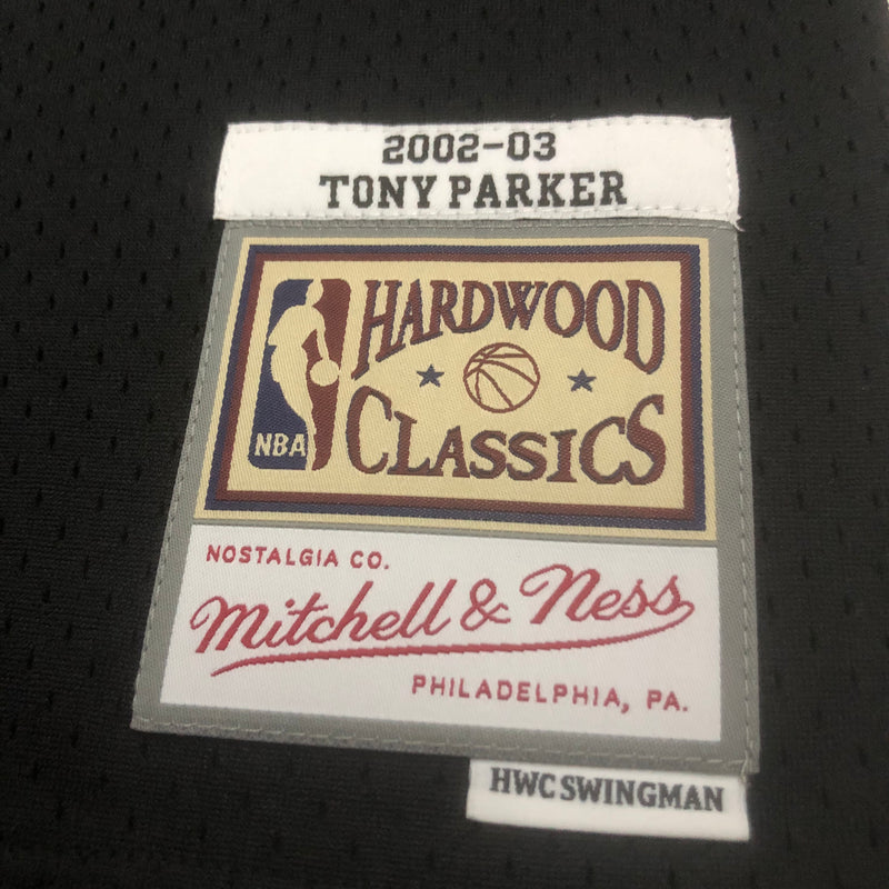 San Antonio Spurs Hardwood Classics 2002/03 - PARKER - Mitchell & Ness