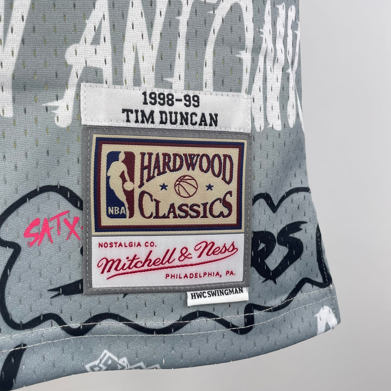 San Antonio Spurs Hardwood Classics 1998/99 - TIM DUNCAN - Mitchell & Ness