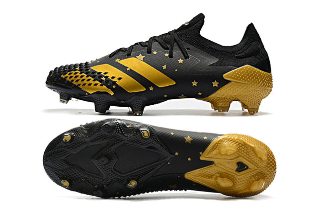 Chuteira Campo Adidas Predator Mutator + FG Black/Gold - Low